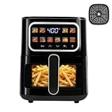 MIRASTON 5.8QT Air Fryer with View Window & Color Touchscreen