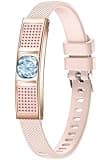 Slim Fitness Tracker for Women Heart Rate/Sleep/Stress Monitor Stylish Ladies Smart Bracelet Diamond Waterproof Activity Tracker Calorie Counter Long Battery Life Compatible with Android iOS