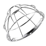 Iron Detector Protective Cover with Wire Mesh Sprinkler Cage Bracket, Fire Safety Guard for Home and Commercial Use, Silver, 13.2x6.5cm(1PC)