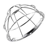 Iron Detector Protective Cover with Wire Mesh Sprinkler Cage Bracket, Fire Safety Guard for Home and Commercial Use, Silver, 13.2x6.5cm(1PC)