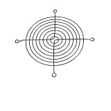 5 Piecces 120mm Fan Grills 120x120m Metal Mesh Finger Protector for 120mm Fan PC Laptop Computer Case Fan LED Fans