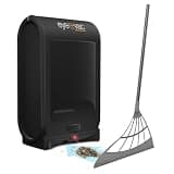 EyeVac Pro & Silicone Broom - Touchless Vacuum Automatic Dustpan - Squeegee Multisurface Sweeping - Great for Salon Pet Hair Dirt Kitchen, Corded Canister Vacuum, Bagless, 1400 Watt (Black w/Broom)