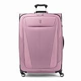 Travelpro Maxlite 5 Softside Expandable Luggage with 4 Spinner Wheels, Lightweight Suitcase, Men and Women, Orchid Pink Purple, Checked-Large 29-Inch