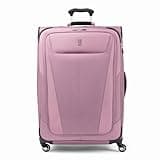 Travelpro Maxlite 5 Softside Expandable Luggage with 4 Spinner Wheels, Lightweight Suitcase, Men and Women, Orchid Pink Purple, Checked-Large 29-Inch