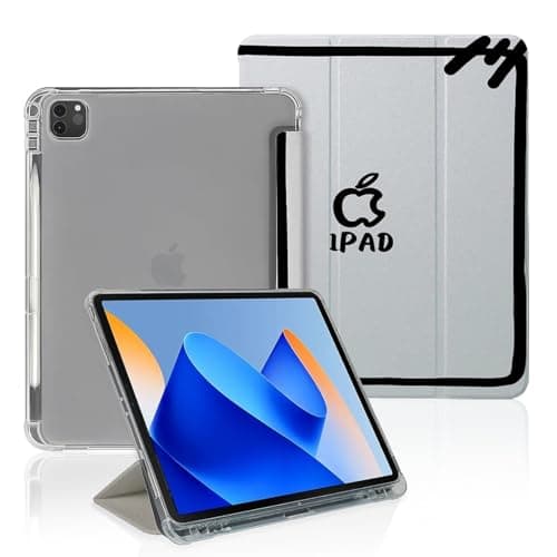 Anime 2D Art Apples Case Compatible with IPad 9th 8th 7th Generation 10.9 Inch 2021/2019/2018,Funny Cover with Trifold Stand + Pencil Holder for Boys Girls,iPad Pro 11inch 2024