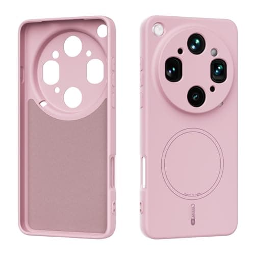 ZAGLDD for Oppo Find X9 Ultra Case Slim Liquid Silicone 3 Layers Soft Gel Rubber Shockproof Protective Cover with Anti-Scratch Microfiber Lining Slim Phone Case Protective Cover(Pink)