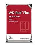 Western Digital 3TB WD Red Plus NAS Internal Hard Drive HDD - 5400 RPM, SATA 6 Gb/s, CMR, 64 MB Cache, 3.5" - WD30EFRX