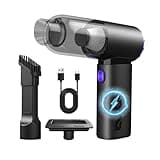 chllyeoo Rechargeable Handheld Collector Featuring 5000mAh Battery Washable Container Ideal Home Vehicle Use Battery Operated Vacuum