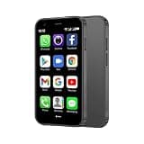 CostMvp Mini Phone Unlocked 3.0" Compact Smartphone Android 9 Quad-Core Dual SIM Face ID 2GB+16GB (Up to 128GB SD) 3G 5MP+5MP Dual Cameras (Black)