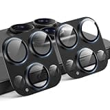 TAURI 2 Pack for iPhone 16 Pro Max/iPhone 16 Pro Camera Lens Protector, Full Coverage Military-Grade Shatterproof, Upgrade AR Anti-Reflection Ultra Clear Transmission & Case Friendly, Black