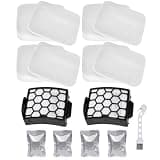 LA802 LA742 Brush Roller Filter Replacement Compatible with Shark Rotator Lift-Away Duo Clean PowerFins LA802 LA742 LA702 LA555 Upright Vacuum Cleaner Accessories Parts XHF320 XFFK320