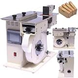 Qiokoith Automatic Right Angle Labeling Machine + Peelable Label Machine, Corner Labeling Machine Speed/Length Adjustment, Touch Screen + Metal Body