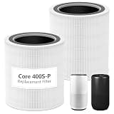 Core 400S-P Air Purifier Pet Allergy Replacement Filter For Levoit Core 400S/ 400S-P Smart WiFi Air Purifie-r, Core 400S-RF 3-in-1 True HEPA Activated Carbon Filter, Core 400S-RF-PA, 2 Pack