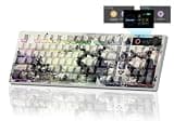 Womier L98 Retro Wireless Mechanical Creamy Keyboard with TFT Screen&Knob