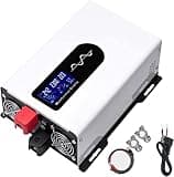 Power Inverter Pure Sine Wave 7000W/8000W/9000W/10000W/12000W/15000W/20000W Peak DC24VAC 110V/230V 240V Car Converter with Voltage Display & AC outlets(110V,9000W)