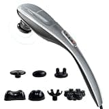 MEGAWISE Handheld Deep Tissue Neck Back Massager for Shoulders, Waist, Legs, 3600 RPM Powerful Motor Electric Neck Massager with 5 Nodes & 5 Speeds, A Little Heavy