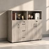 YCZYCZ Lateral File Cabinet with Lock, Metal Office Storage Cabinet, 2 Drawer Lateral File Cabinets for Home Office, A4 Letter Size, Heavy Duty Steel Filing Cabinet for Documents Storage