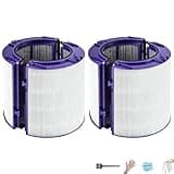 2 Pack Upgraded 2-IN-1 Filter for Dyson PH04 PH03 PH02 PH01 TP10 HP10 HP09 TP09 HP07 TP07 HP06 TP06 Hot + Cool 360° Air Purifier HEPA+Activated Carbon Filter, Part #970341-01