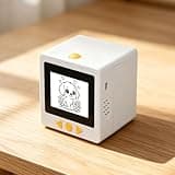 Luocute AI Smart Voice Sticker Printer, 2.4in Color Screen Thermal and Inkless Printing Label Maker with Inkless Printing, 20 Languages Bilingual for Home Office Kids Crafts