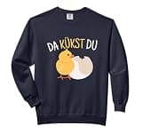 Da Kükst Du I Funny Easter Eggs Children Chicken Chick Comfort Colors Adult Sweatshirt