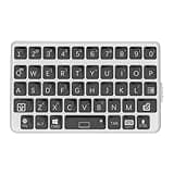 EXknight Mini Keyboard - Wireless Bluetooth Keyboard for iOS, iPhone, iPad, Mac, Android, Smartphone, Tablet & PC White&Black