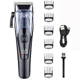 DAXXIN Hair Cutting Tool, Electric Clipper with LCD Display for Home and Salon Use