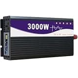 Pure Sine Wave Inverter 3000W Peak Power Inverter DC 12V/24V/48V/60V/72V to 110V/230V AC Car Power Inverter Converter,for Car Camping Caravan Travel