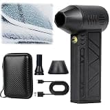 Snow Whiz Turbo Blower, 2026 Upgrade Snowwhiz Turbo Blower with Led,Mini Turbos Snow Blowers, 3 Gear Adjustable Super Power Turbo Breeze Electric Blow for Car for Car,Home,Keyboard,Computer