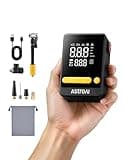 AstroAI Bike Pump, 12s Fast Inflate Electric Bicycle Pump, 150PSI Tire Inflator Portable Air Compressor with Tire Pressure Gauge & LED Light, L10 Mini Air Pump Suitable for Car Tires,Bikes,Motorcycles