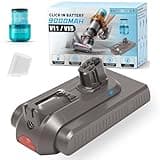 HopeNest V11 Battery Replacement Compatible with V11 V15 SV15 Button Click in Installation Style Battery V11 Extra/Absolute/Animal/Outsize SV15 SV16 SV22 970425-01 Vacuum Cleaner Light Grey