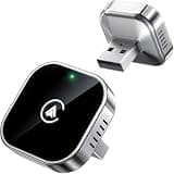 Teeran 2 in 1 Wireless CarPlay and Android Auto Adapter, Easy Setup Plug and Play, Fast Seamless Use Supports 1000+ Car's with Built-in Wired Car Play/Android Auto, Compact Sleek Design Car Adapter