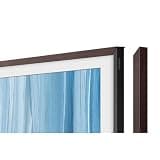 Samsung 65" The Frame Customizable Bezel Modern Brown (2026 Model) + Amazon Echo Dot Max Alexa Speaker with 3X Bass Bundle