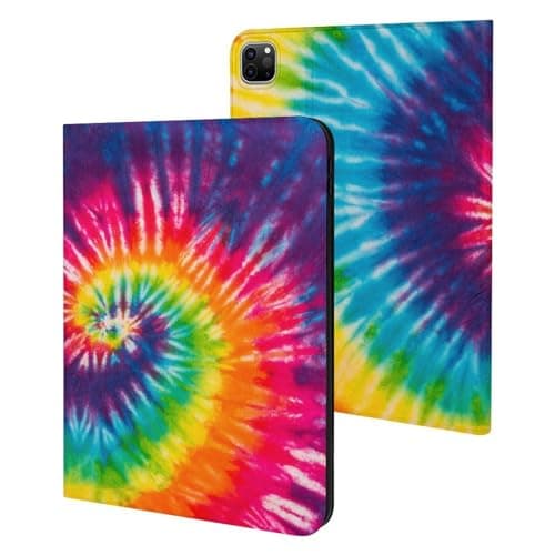Abstract Swirl Design Tie Dye Tablet Case Compatible with ipad Pro 20/21/22(11in) TPU Protective Case Auto Sleep/Wake Cover