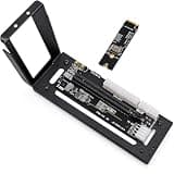 M.2 M-Key to PCIe 4.0 X4 eGPU Dock Stand Bracket, External Graphics Card Expansion Adapter Compatible with OCuLink & M.2 NVMe, Supports ATX/SFX Power Supply, for Handheld Gaming PCs Laptops