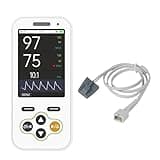 Handheld Pulse Oximeter for kids,Children's Finger Blood Oxygen Monitor with Continuous SpO2 Monitoring and Real-Time Alarm, Adjustable alarm threshold and volume