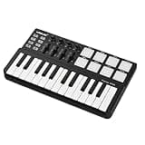 Compatible with mini Portable Mini 25-Key USB Keyboard and Drum Pad MIDI Controller