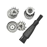 3pcs SH90 Replacement Cutter Head ,Compatible For Philips, RazorSH90 S9000 RQ12+ S9111 S9031 S9721 S9321 S9311 S9511S9522 In Razor Blade