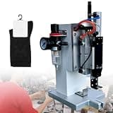 Pneumatic Label Tagging Machine with Foot Pedal Control, High Precision Single Needle Glue Nail Machine for Socks Towels Clothing and Textile Products