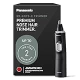 Panasonic Ear and Nose Hair Trimmer for Men with Vacuum Cleaning System, Powerful Motor and Dual-Edge Blades for Smoother Cutting, Wet/Dry – ER-GN70-K (Black)
