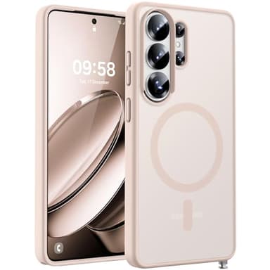 TOCOL for Samsung Galaxy S26 Ultra Case, Built-in Magnetic Ring, Drop Protection, Slim Translucent Matte Phone Case for Galaxy S26 Ultra 6.9 inch (Desert)