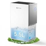 5000 Sq.Ft Energy Star Most Efficient 2025 Dehumidifier, Arecovas Max 80 Pint/Day Dehumidifier for Basement with Drain Hose, Intelligent Humidity Control for Home Bathroom Garage Bedroom