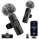 SUDEHO Everyday Noise-Reducing Mic Kit, Twin Clip-On Wireless, USB-C Receiver for Android Phones (Abyssblack, Medium)