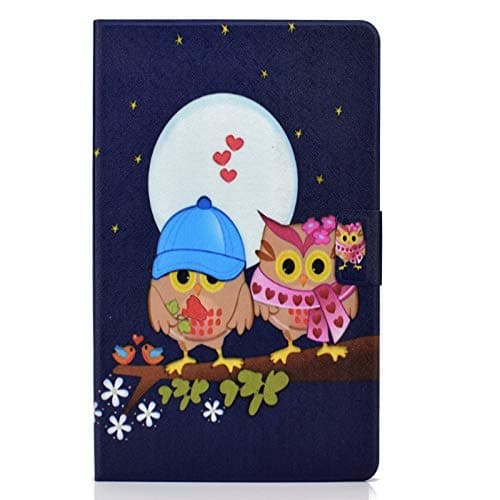 JIan Ying Cover Case for Samsung Galaxy Tab S5e 10.5 SM-T720 T725,Tablet Case Cover Slim Folding Protector,Hibou couple