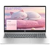 HP 15.6" FHD Laptop 2026 Edition with Copilot AI, 16GB RAM, 256GB SSD, Intel Processor, Long Battery Life, Lightweight 3.64 lbs, Microsoft 365, Windows 11 for Students & Office
