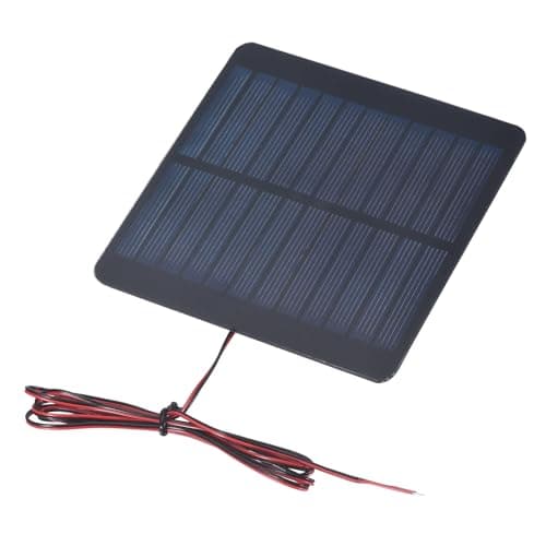 MECCANIXITY 6V 0.72W 120mA Mini Solar Panels, Small Polycrystalline Solar Cell Panel with Cable for DIY Electric Toy Materials Kits Charger, 100 x 100mm
