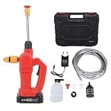 Cordless Pressure Washer IPX7 Battery Powered Portable Power Cleaner with 180 Degree Rotating Nozzle for Cars Fence Patio