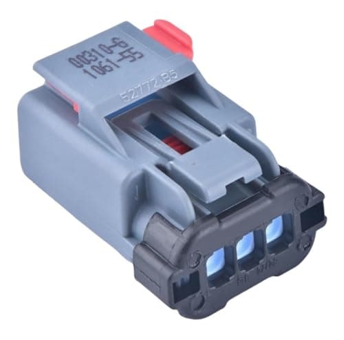 Automotive Wiring Connector 3 Pin 2.8mm Female Socket 52772-B5 for Crankshaft Camshaft Position Transducer Replacement(5pcs)