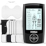 Domas TENS Unit with 4"x6" Butterfly Pad for Lower Back Pain Relief, 8 Guided Body Programs, USB-C Rechargeable, Dual Channel