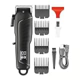 DAXXIN Hair Cutting Tool, Adjustable Hair Trimmer Electric Haircut Cordless Hair Cutting Machine Digital Display Clippers for Men