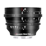 7Artisans 12mm T2.9 Large Aperture APS-C Ultra-Wide Angle Cine Lens, Manual Fixed Focus Low Distortion Cinema Lens for Fujifilm X Mount, Black